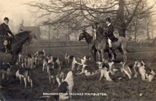 HAMBLETON NEAR SELBY. BRAMHAM MOOR FOXHOUNDS # 8 BY BRAMLEY