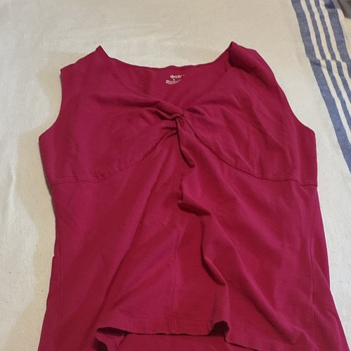Danskin women pink neck - pink, v-neck