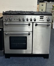 Rangemaster Kitchener KCH90DFFSS 90cm Dual Fuel Range Cooker Stainless Steel
