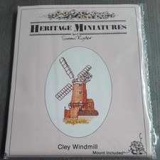 Heritage Miniatures Cross Stitch Kit by Sue Ryder - Cley Windmill