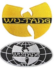 WU TANG CLAN - OFFICIAL SEW ON / IRON ON PATCH - WORLDWIDE LOGO