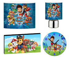 PAW PATROL - 10" Lightshade, Touch Lamp, Wall Art, Wall Clock or Bundle