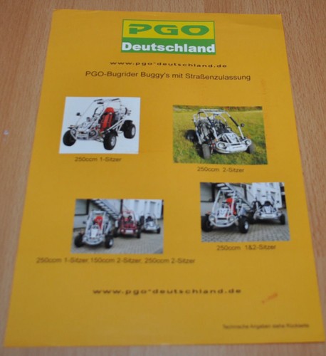 Pgo bugrider buggy brochure - pgo,