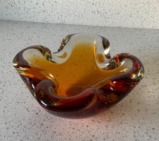 Murano Sommerso Glass Ashtray