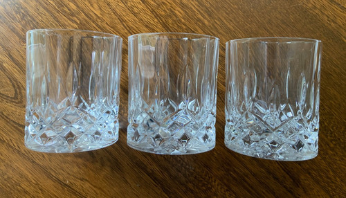 Heavy crystal cut glass - -,