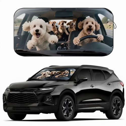 Puppy car windshield - puppy,
