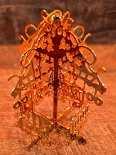 1986 Danbury Mint "Train Carousel" Gold Christmas Ornament