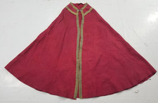 Vintage French Christian Chasuble Vestment Church Robe 140x103 cm