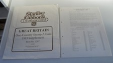 STANLEY GIBBONS ALBUM PAGES,GB ALBUM 1983 SUPPLIMENT, ITEM NO 5267