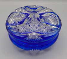 VINTAGE BOHEMIAN COBALT BLUE