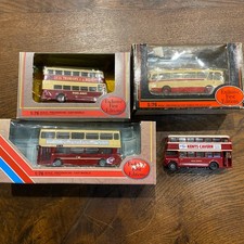 EFE '1:76' SCALE LOT OF 4 ASSORTED DIE CAST MODEL BUSES #B53