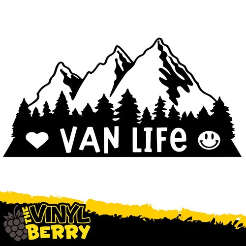 Van life mountain - van, vinyl