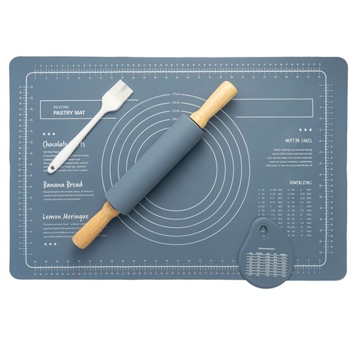 Wooden rolling pin silicone - rolling,