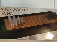 desktop wooden bowling