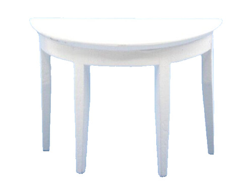 Dolls house side table white - table,