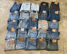 25 x LEVI MENS JEANS JOBLOT USED GRADE C/D BROKEN DAMAGED MARKED WHOLESALE