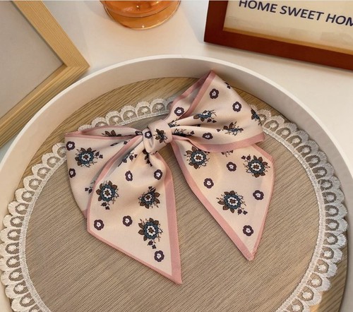 Large bow barrette - bow, clip