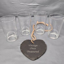 4 x Rare CRAFT BEER  1/3 Pint Glasses * Man Cave Home Bar Festival * M17 VGC