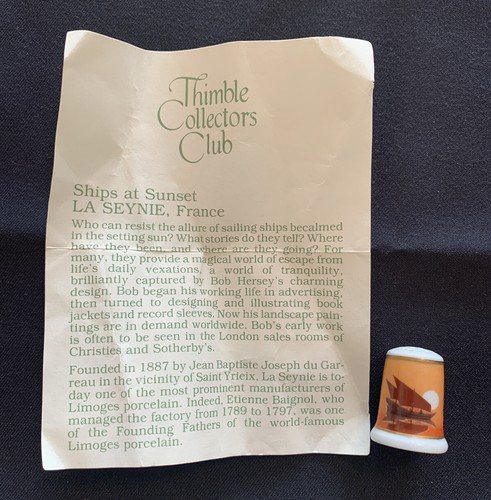Thimble collectors club - thimble,