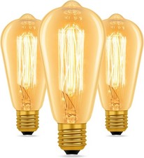 3-Pack Vintage Amber E27