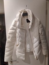 Zara Cream Puffa Jacket Size L