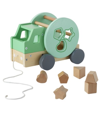 Pull along shape sorter truck - pull-along,