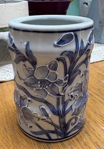 Vintage blue and white - and,
