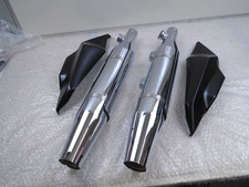 Harley Davidson XL1200 Sportster Genuine Chrome Exhaust Silencer Set 64891044