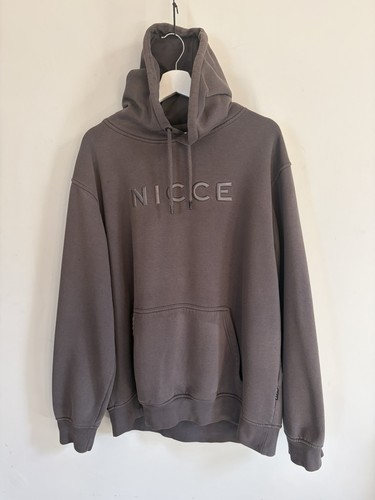 Nicce grey hooded sweatshirt - grey,