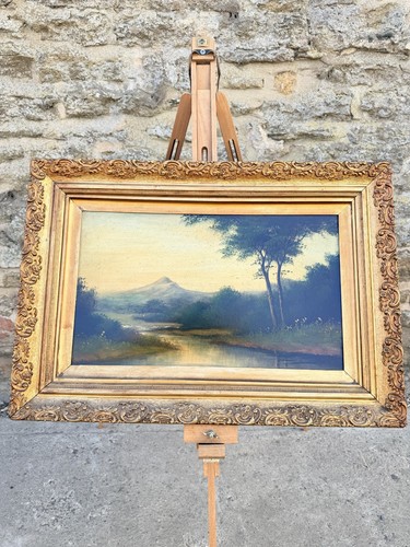Antique victorian oil painting - antique,