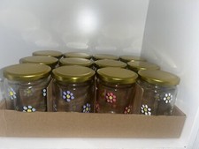 Hand-Painted daisy Jar