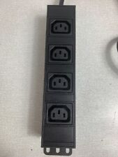 Single 4 way IEC C13 to C14 Plug Rackmount Power Distribution Unit Server 6FT
