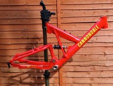 Retro Cannondale Super V Red On Red Full suspension mountainbike frame Medium 97