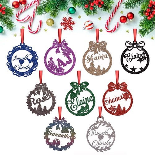 Personalised christmas baubles - christmas,