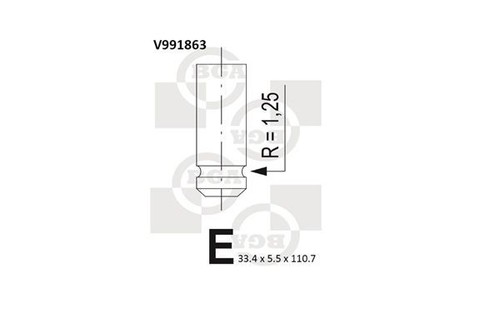 Inlet valve for - valve, clio