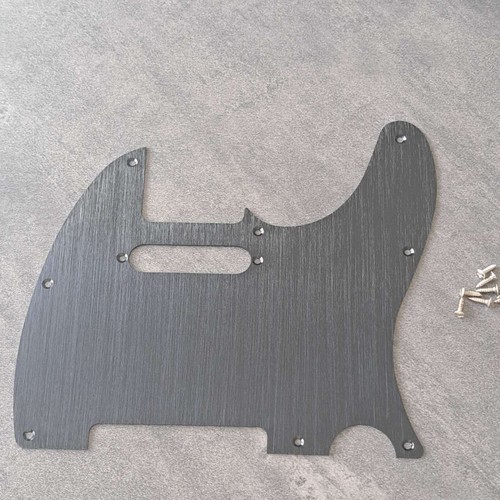 Black aluminum telecaster - black,