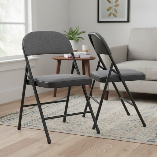 Folding chairs set black - of,