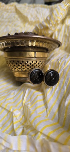 Antique duplex brass - oil, lamp