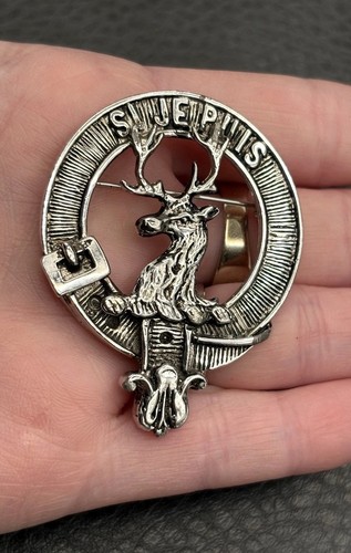 Scottish clan crest badge stag - badge,