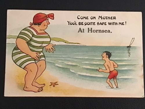 Early vintage comic seaside - early/vintage,