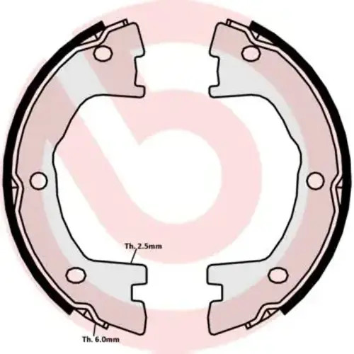 Brake shoe set parking - parking,