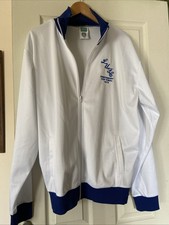 MENS LEEDS UTD REPLICA TRACKSUIT TOP 1972 CUP FINAL SCORE DRAW 2XL WHITE
