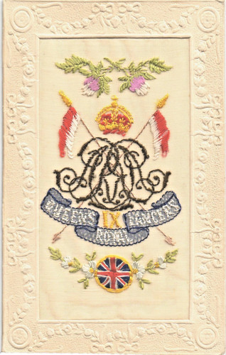World war regimental silk - world,