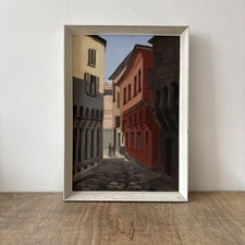 Vintage rustic oil canvas - rustic,