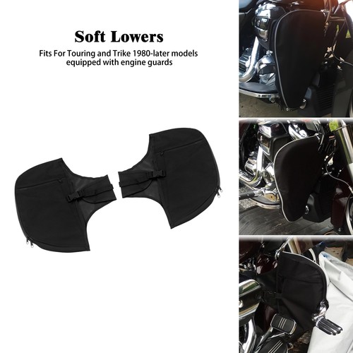 Black soft lowers chaps - black,