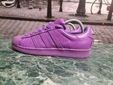 ADIDAS SUPERSTAR II PHARRELL WILLIAMS SHELL TOE TRAINERS SIZE 7 UK PURPLE 