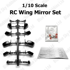 1/10 RC Drift Model Wing Mirrors Set Upgrade Accessories for Tamiya JDM Scale UK