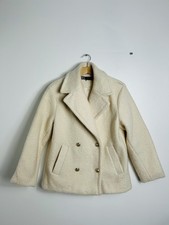 Zara Cream Boucle Double Breasted Blazer Jacket Last Years Size XS