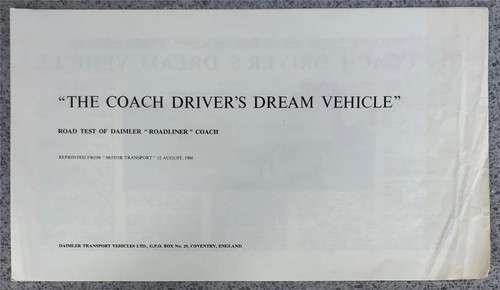 Daimler roadliner coach - daimler,