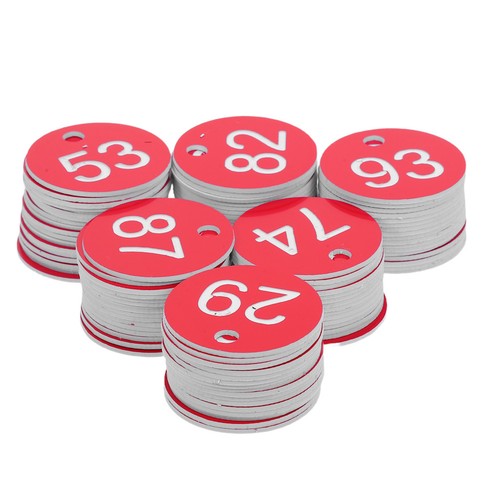 Set numbered discs with - numbered,
